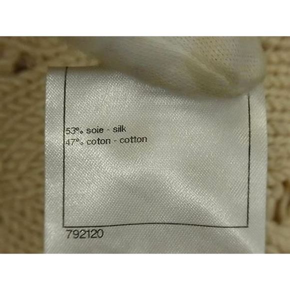 Chanel Silk And Cotton Knit Dress Clothing Size 38 Women's Ivory Fl4109 - Picture 6 of 8